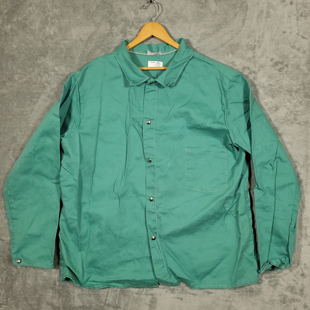 Westex Proban FR-7A Green Flame Retardant Work Shirt Jacket Mens 3XL Made in USA